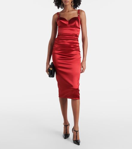 Dolce&Gabbana Robe midi en satin - Dolce&Gabbana - Modalova