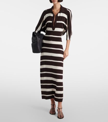 Robe longue Solana rayée en laine et soie - Proenza Schouler - Modalova
