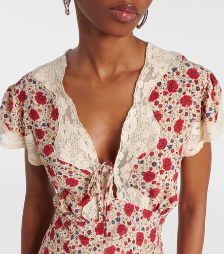 Robe Lacie à fleurs et dentelle - Rixo - Modalova