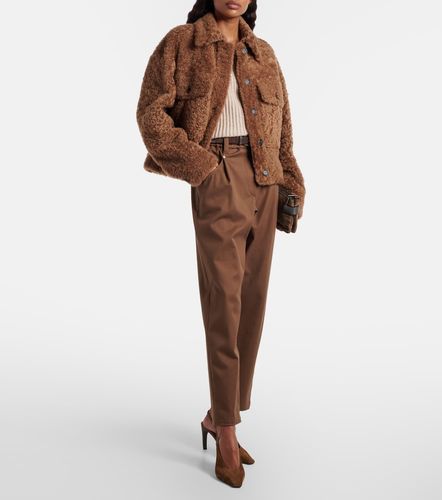 Pantalon droit Monili en coton mélangé - Brunello Cucinelli - Modalova
