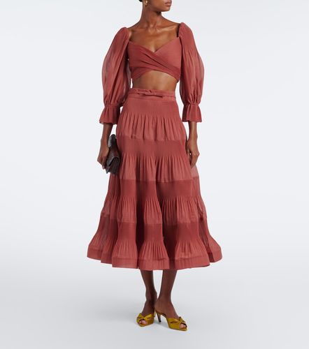 Jupe midi à volants superposés - Zimmermann - Modalova