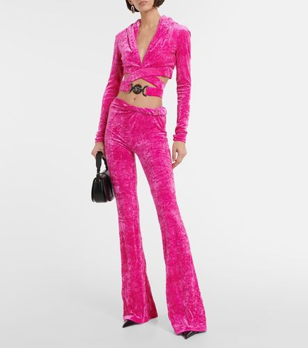 Versace Pantalon évasé en velours - Versace - Modalova