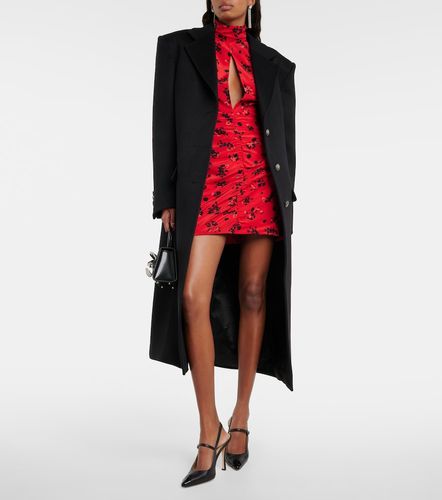 Robe en soie à imprimé floral - Alessandra Rich - Modalova