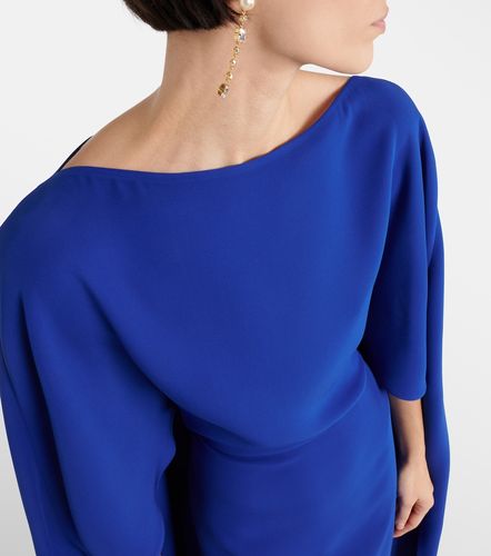 Robe longue en soie à cape - Valentino - Modalova