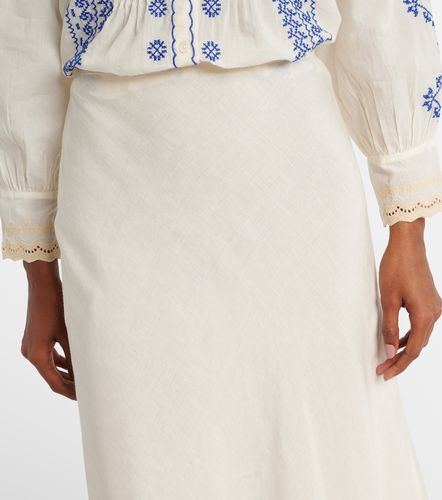 Jupe midi Crystal en coton et dentelle - Rixo - Modalova