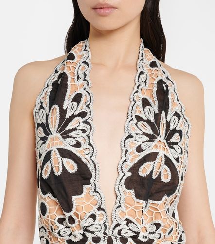Robe longue en guipure - Johanna Ortiz - Modalova