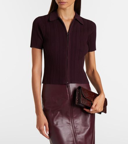 Top zippé à manches courtes - Victoria Beckham - Modalova