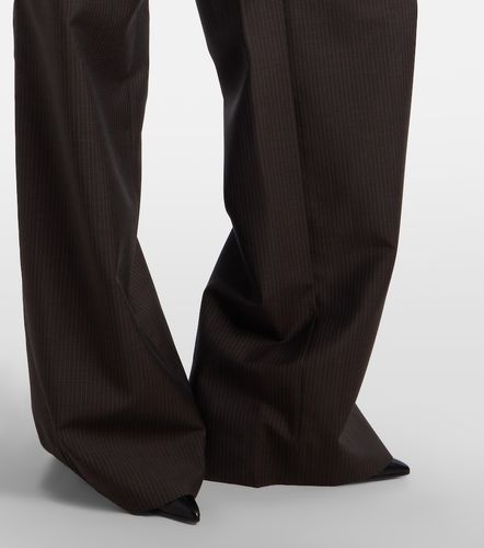 Pantalon ample en laine et mohair à rayures - Gucci - Modalova