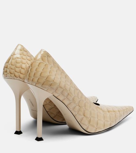 Escarpins Helix en cuir verni façon croco - Christen - Modalova