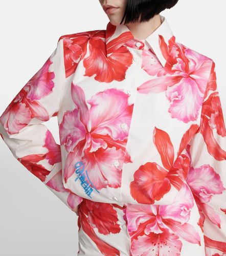 Robe chemise Margot en coton à fleurs - The Attico - Modalova