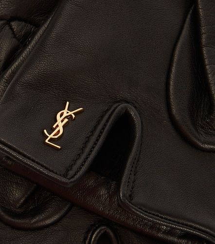 Gants Cassandre en cuir - Saint Laurent - Modalova