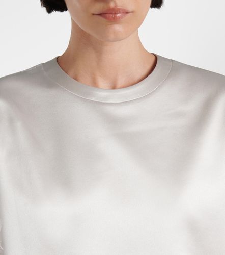 Valentino Top en soie et plumes - Valentino - Modalova