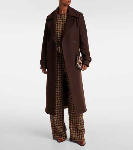 Pantalon droit en satin à motif pied-de-poule - Dries Van Noten - Modalova