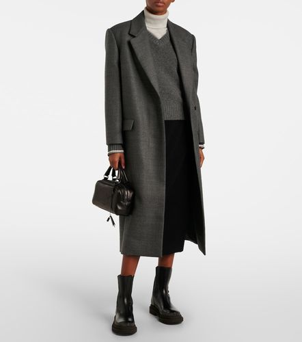 Jupe midi en laine, cachemire et soie - Brunello Cucinelli - Modalova