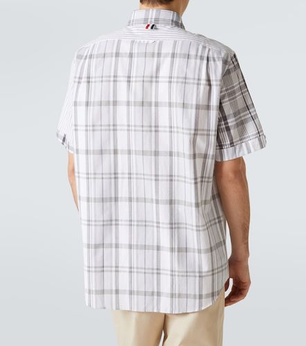 Chemise patchwork en coton à rayures - Thom Browne - Modalova