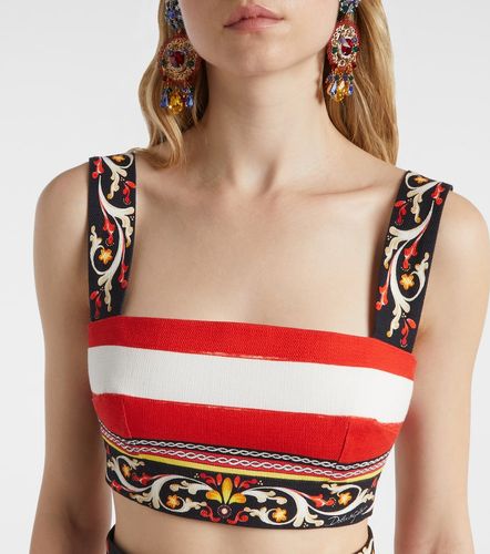 Brassière Taormina en coton mélangé - Dolce&Gabbana - Modalova