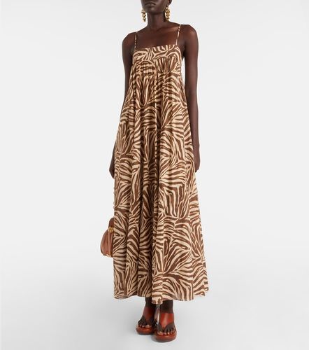 Robe longue Wanderlust imprimée en coton - Zimmermann - Modalova