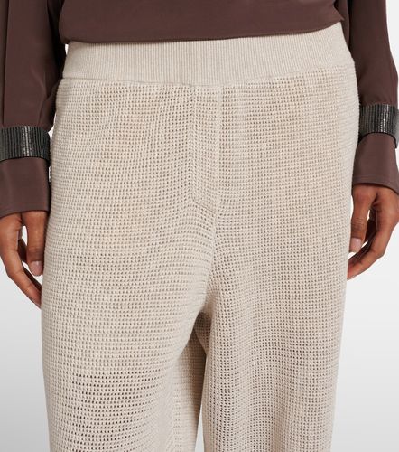 Pantalon ample en coton mélangé - Brunello Cucinelli - Modalova