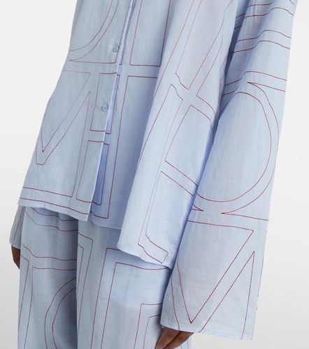 Chemise de pyjama en coton mélangé - Toteme - Modalova