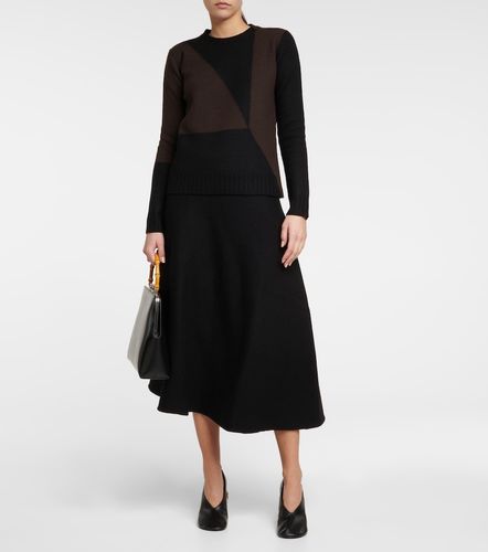 Jupe midi en laine vierge - Jil Sander - Modalova