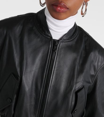 Veste bomber courte en cuir - Wardrobe.NYC - Modalova
