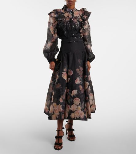 Blouse Crush Frill Sleeve en lin et soie - Zimmermann - Modalova