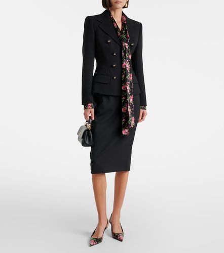 Jupe crayon en laine mélangée - Dolce&Gabbana - Modalova