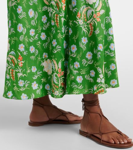 Dôen Robe longue Valerine en soie à fleurs - Doen - Modalova