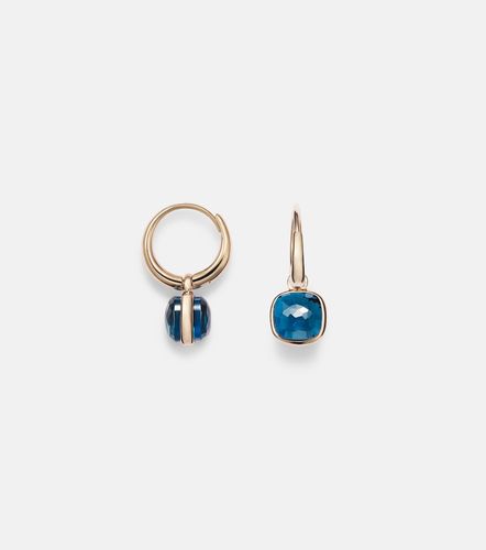 Boucles d'oreilles Nudo Mini en or rose 18 ct et topazes - Pomellato - Modalova
