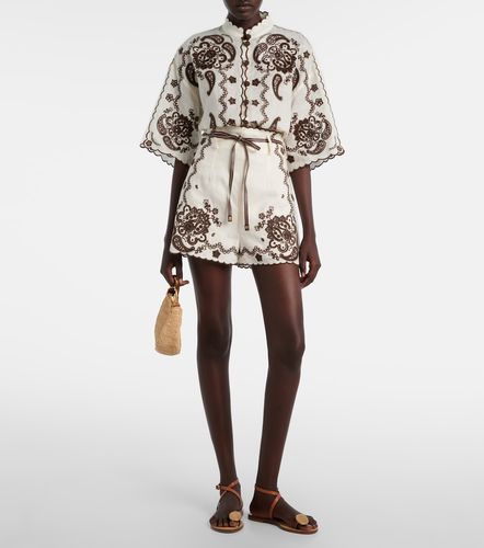 Chemise Ascension brodée en lin - Zimmermann - Modalova