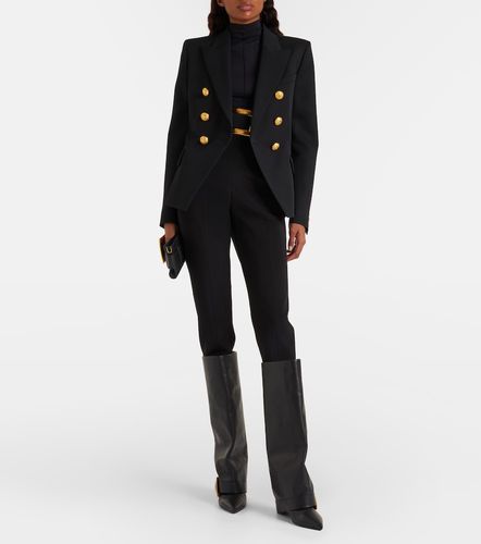 Pantalon slim à taille haute - Balmain - Modalova