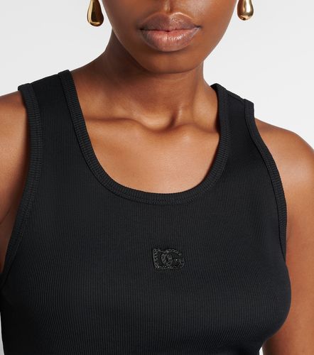 Top DG en coton à ornements - Dolce&Gabbana - Modalova
