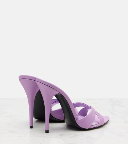 Mules Kirat en crêpe de satin - Saint Laurent - Modalova