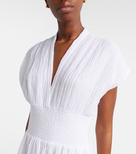 Robe midi en lin et coton - Tory Burch - Modalova