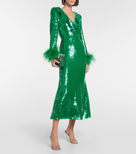 Robe à sequins et plumes - Self-Portrait - Modalova