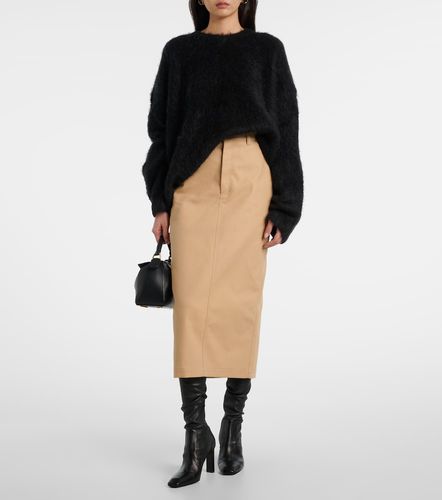 Jupe midi à taille haute en coton - Wardrobe.NYC - Modalova