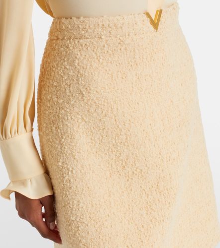 Mini-jupe VGold en tweed de laine mélangée - Valentino - Modalova