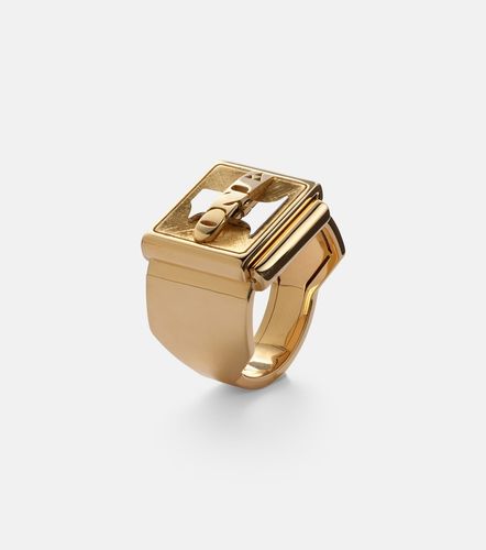 Bague Buck Small en or jaune et blanc 18 ct - Marie Lichtenberg - Modalova