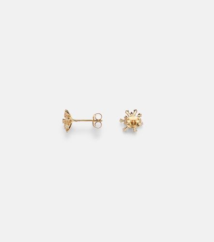 Boucles d’oreilles Burst Small en or 14 ct et diamants - Sydney Evan - Modalova