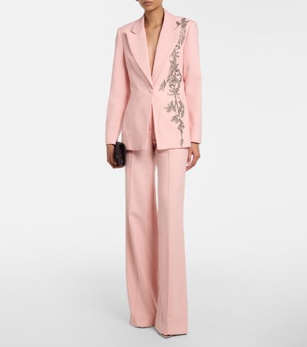 Blazer Lesia en laine mélangée à ornements - Costarellos - Modalova