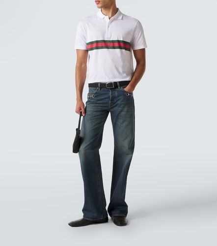 Gucci Polo Web Stripe en coton - Gucci - Modalova
