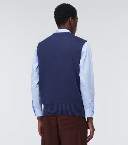 Pull sans manches brodé en coton - GR10K - Modalova