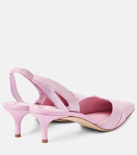 Escarpins Poligleto 50 en daim - Manolo Blahnik - Modalova