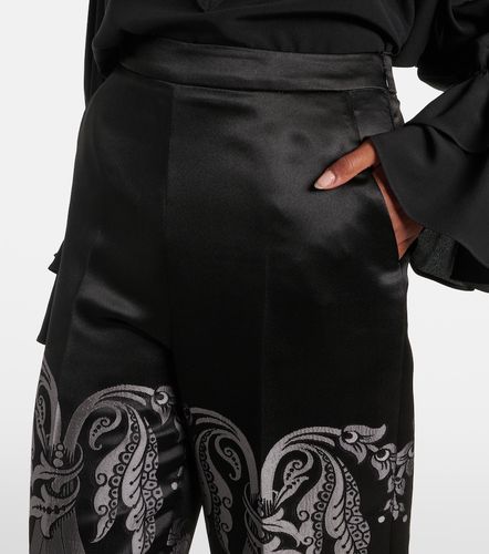 Pantalon ample imprimé en soie mélangée - Etro - Modalova