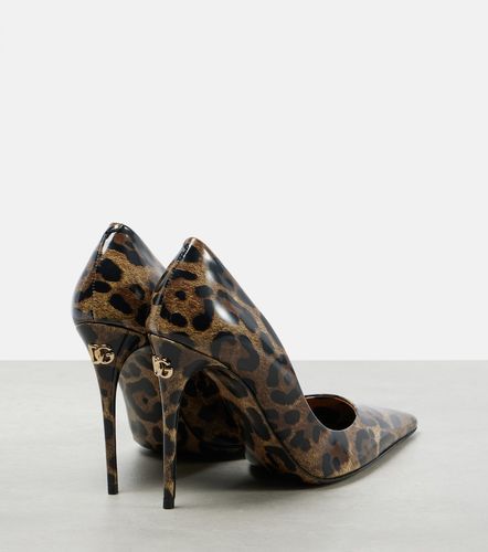 Escarpins 105 en cuir à motif léopard - Dolce&Gabbana - Modalova