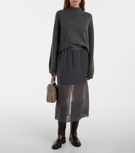 Jupe midi en soie - Brunello Cucinelli - Modalova