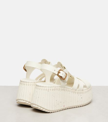 Chloé Sandales compensées Nama en cuir - Chloe - Modalova