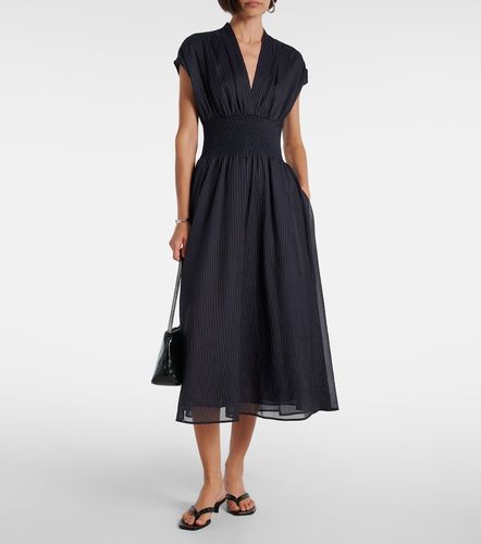 Robe midi rayée en coton - Tory Burch - Modalova