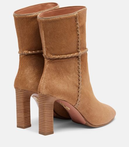 Bottines Indy 85 en cuir façon poulain - Aquazzura - Modalova