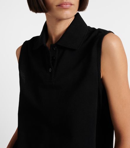 Top Cassandre en coton piqué - Saint Laurent - Modalova